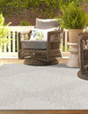 Urban Terrace Collection Area Rug -  Chelsea (Gray) Rectangle Gray  lifestyle 2