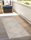 Urban Terrace Collection Area Rug -  Chelsea (Gray) Runner Gray  lifestyle 2