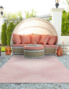 Urban Terrace Collection Area Rug -  Chelsea (Pink) Rectangle Pink  lifestyle 4