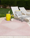 Urban Terrace Collection Area Rug -  Chelsea (Pink) Rectangle Pink  lifestyle 6