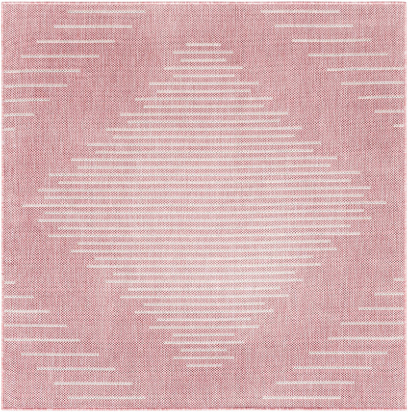 Urban Terrace Collection Area Rug -  Chelsea (Pink) Square Pink Main