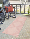 Urban Terrace Collection Area Rug -  Chelsea (Pink) Runner Pink  lifestyle 2