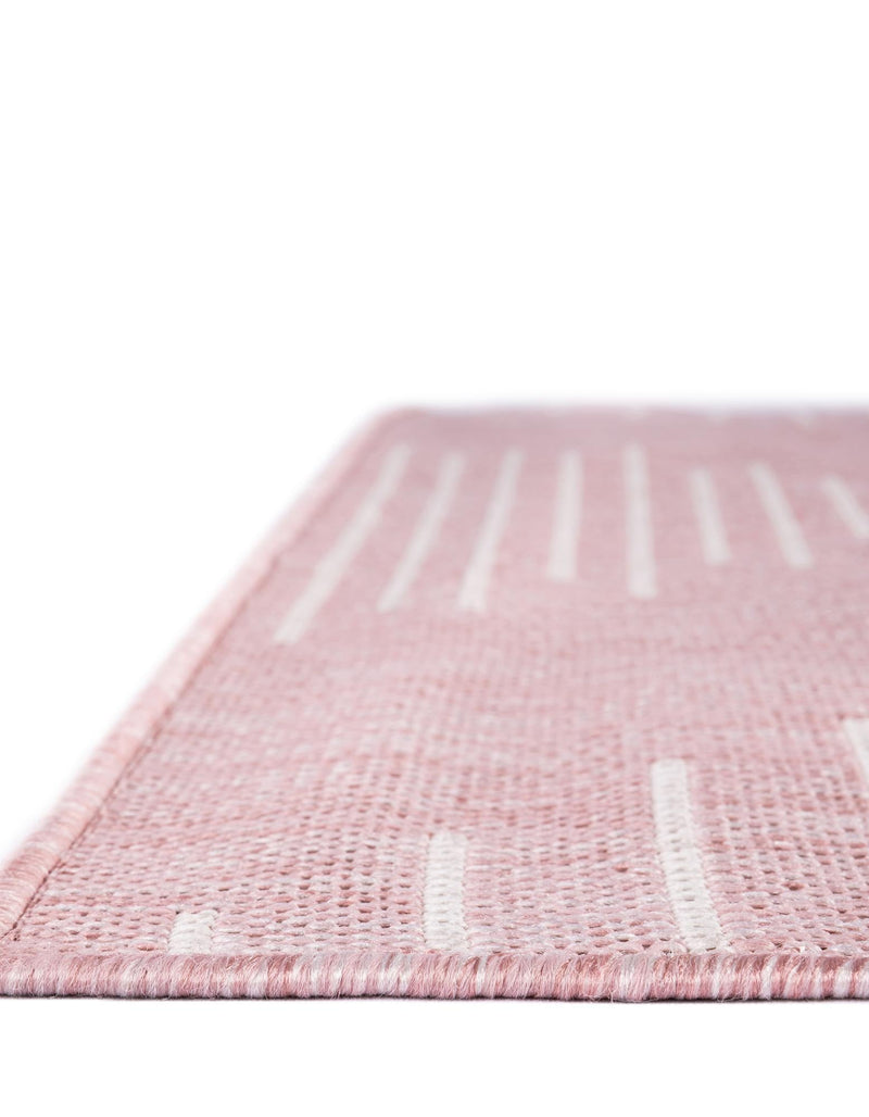 Urban Terrace Collection Area Rug -  Chelsea (Pink) Runner Pink  lifestyle 5