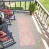 Urban Terrace Collection Area Rug -  Chelsea (Pink) Runner Pink  lifestyle 13