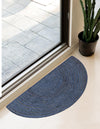 Woven Seaside Jute Collection Area Rug - Savannah (Navy Blue) Hearth Navy Blue  lifestyle 62