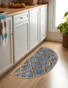 Woven Seaside Jute Collection Area Rug - Marina Hearth Blue  lifestyle 46