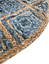 Woven Seaside Jute Collection Area Rug - Marina Hearth Blue  lifestyle 78