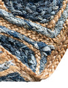 Woven Seaside Jute Collection Area Rug - Marina Hearth Blue  lifestyle 79