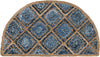 Woven Seaside Jute Collection Area Rug - Marina Hearth Blue  lifestyle 44