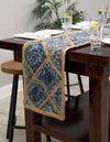 Woven Seaside Jute Collection Area Rug - Marina Table Runner Blue  lifestyle 47