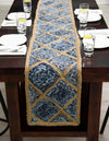 Woven Seaside Jute Collection Area Rug - Marina Table Runner Blue  lifestyle 52