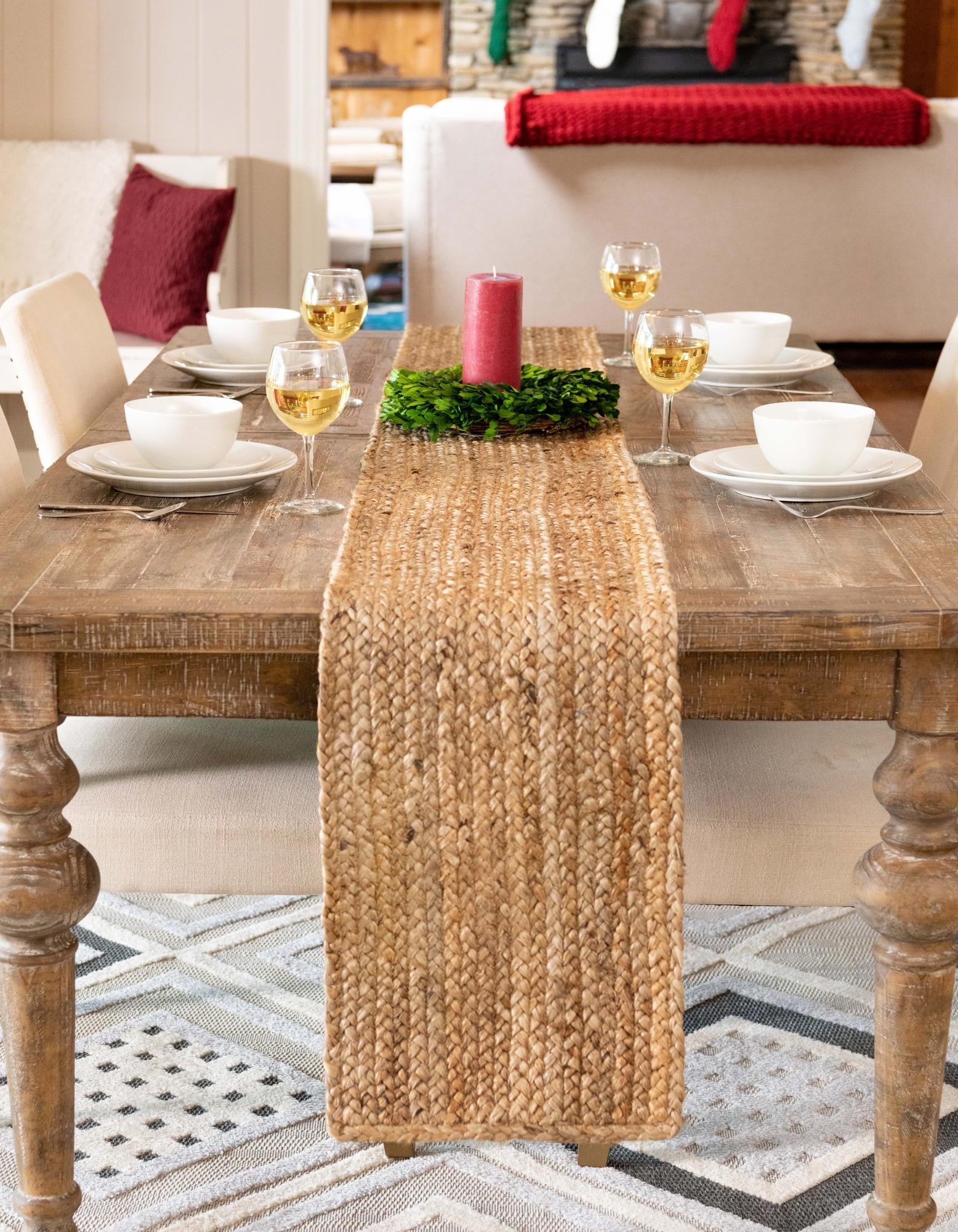 Woven Seaside Jute Collection Area Rug - Savannah (Natural)