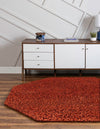 Plush Oasis Collection Area Rug - Serenity (Terracotta) Octagon Terracotta  lifestyle 9