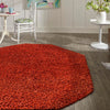 Plush Oasis Collection Area Rug - Serenity (Terracotta) Octagon Terracotta  lifestyle 10