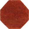 Plush Oasis Collection Area Rug - Serenity (Terracotta) Octagon Terracotta Main