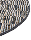 Osian Looms Collection Area Rug - Osian Hearth Blue  lifestyle 28