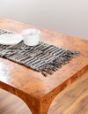 Osian Looms Collection Area Rug - Osian Table Runner Dark Gray  lifestyle 7