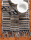 Osian Looms Collection Area Rug - Osian Table Runner Dark Gray  lifestyle 10