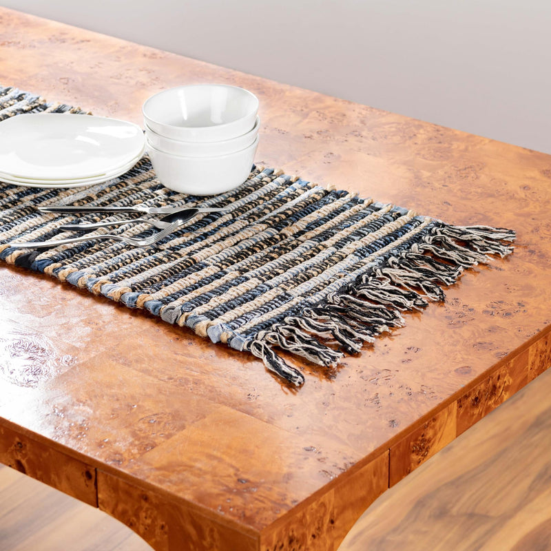 Osian Looms Collection Area Rug - Osian Table Runner Dark Gray  lifestyle 40