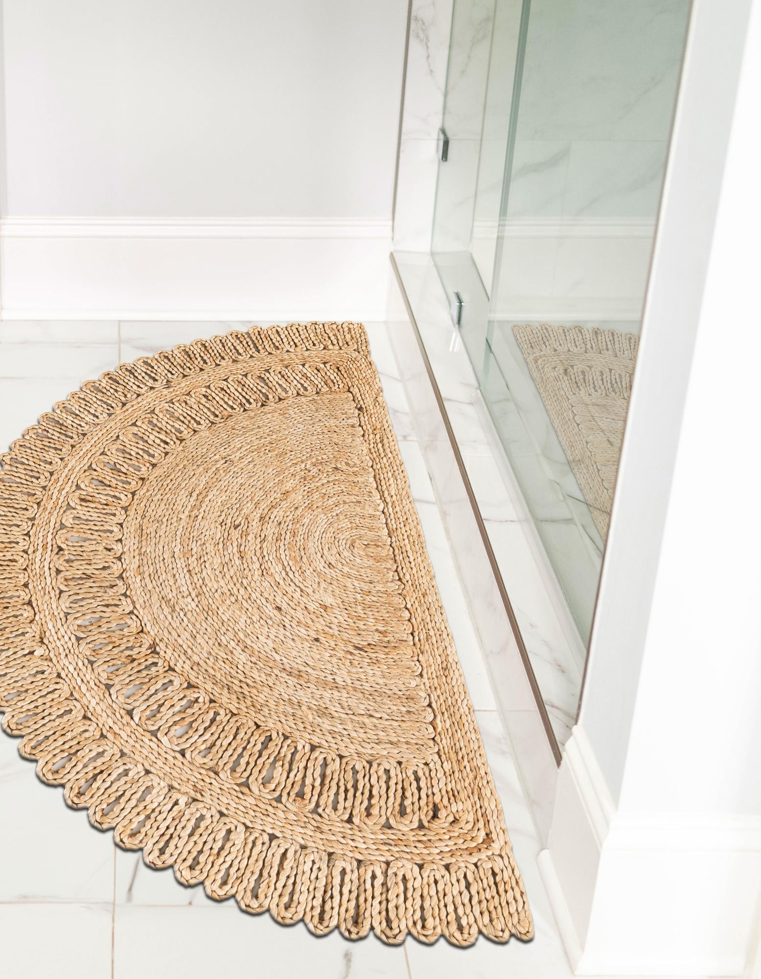 Woven Seaside Jute Collection Area Rug - Seaside