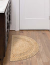 Woven Seaside Jute Collection Area Rug - Seaside Hearth Natural  lifestyle 22