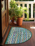 Zigzag Marina Collection Area Rug - HarborStripes