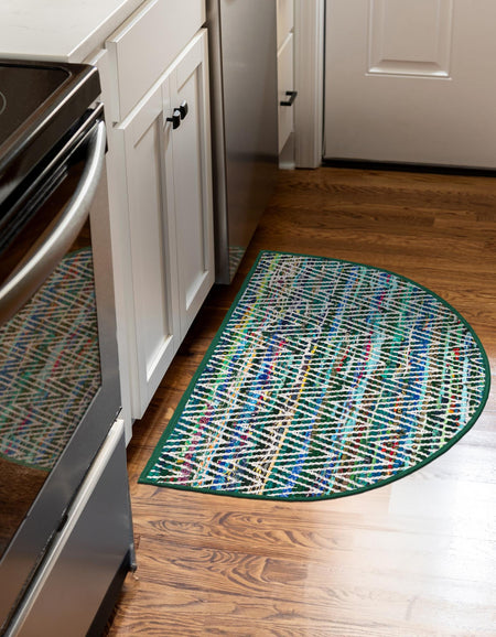 Zigzag Marina Collection Area Rug - HarborStripes