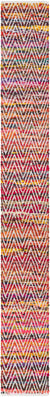 Zigzag Marina Collection Area Rug - HarborStripes Table Runner Multi  lifestyle 57