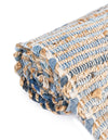 Coastal Boho Jute Collection Area Rug - Capri Hearth Blue  lifestyle 136