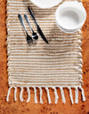 Coastal Boho Jute Collection Area Rug - Capri Table Runner Natural  lifestyle 65