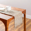 Coastal Boho Jute Collection Area Rug - Capri Table Runner Natural  lifestyle 154