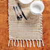 Coastal Boho Jute Collection Area Rug - Capri Table Runner Natural  lifestyle 161