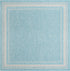 Terrace Fringe Collection Area Rug - Veranda (Aquamarine)