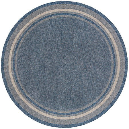 Terrace Fringe Collection Area Rug - Veranda (Blue)