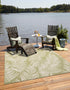 Seaside Blooms Collection Area Rug - Verdure (Green)