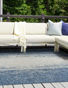 Urban Terrace Collection Area Rug -  Vanderbilt Square Blue  lifestyle 97