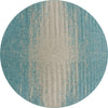 Urban Terrace Collection Area Rug -  Vanderbilt Round Aqua Main