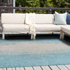 Urban Terrace Collection Area Rug -  Vanderbilt Square Aqua  lifestyle 167