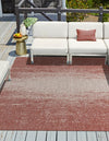 Urban Terrace Collection Area Rug -  Vanderbilt Square Rust Red  lifestyle 0