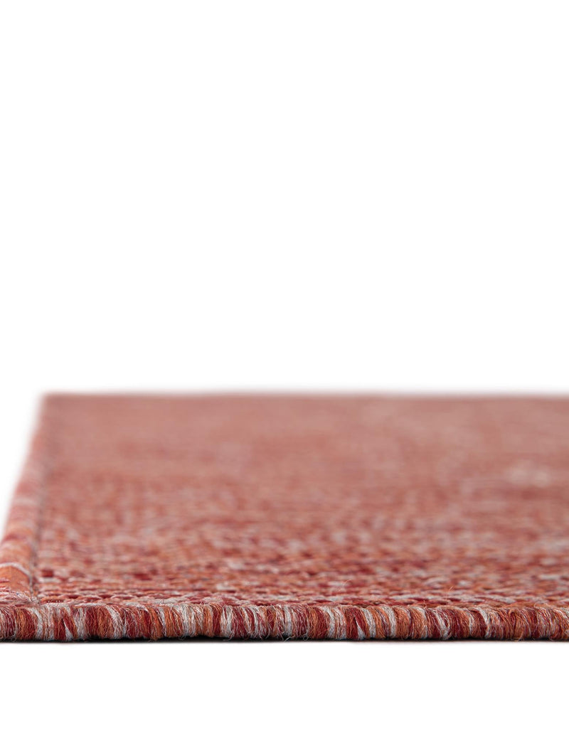 Urban Terrace Collection Area Rug -  Vanderbilt Square Rust Red  lifestyle 7