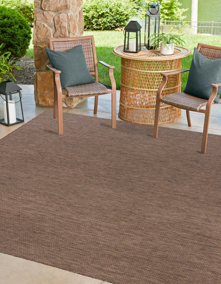 Seaside Serenity Collection Area Rug - Veranda (Light Brown)