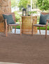 Seaside Serenity Collection Area Rug - Veranda (Light Brown)