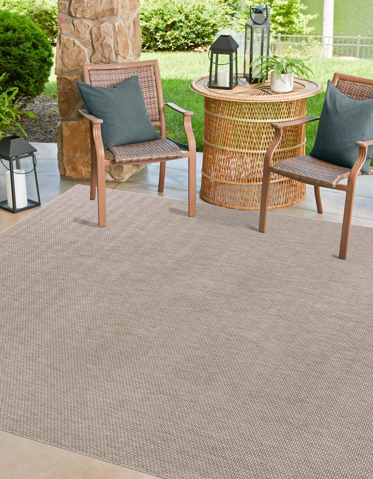 Seaside Serenity Collection Area Rug - Veranda (Beige)