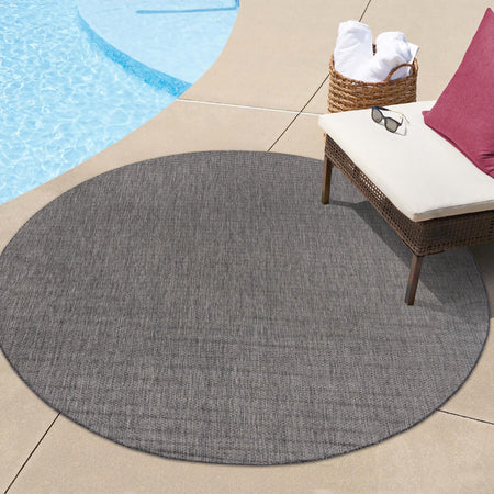 Seaside Serenity Collection Area Rug - Veranda (Black)