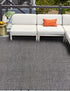 Seaside Serenity Collection Area Rug - Veranda (Black)