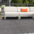 Seaside Serenity Collection Area Rug - Veranda (Black)