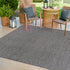 Seaside Serenity Collection Area Rug - Veranda (Black)