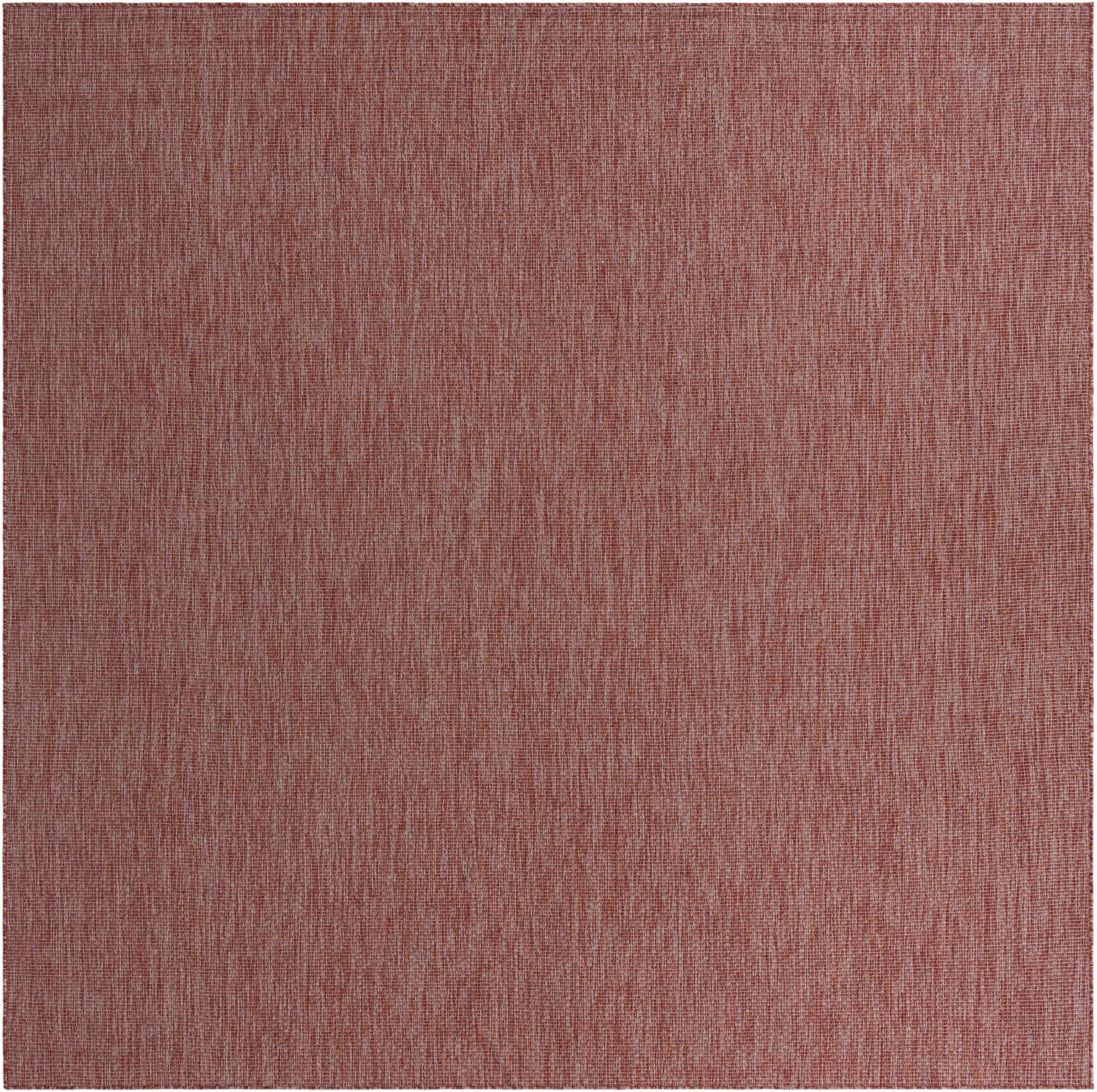 Seaside Serenity Collection Area Rug - Veranda (Rust Red)