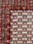 Seaside Serenity Collection Area Rug - Veranda (Rust Red)