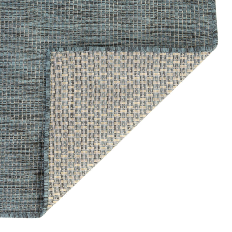 Patio Perfection Collection Area Rug - Veranda (Teal) Square Teal  lifestyle 54